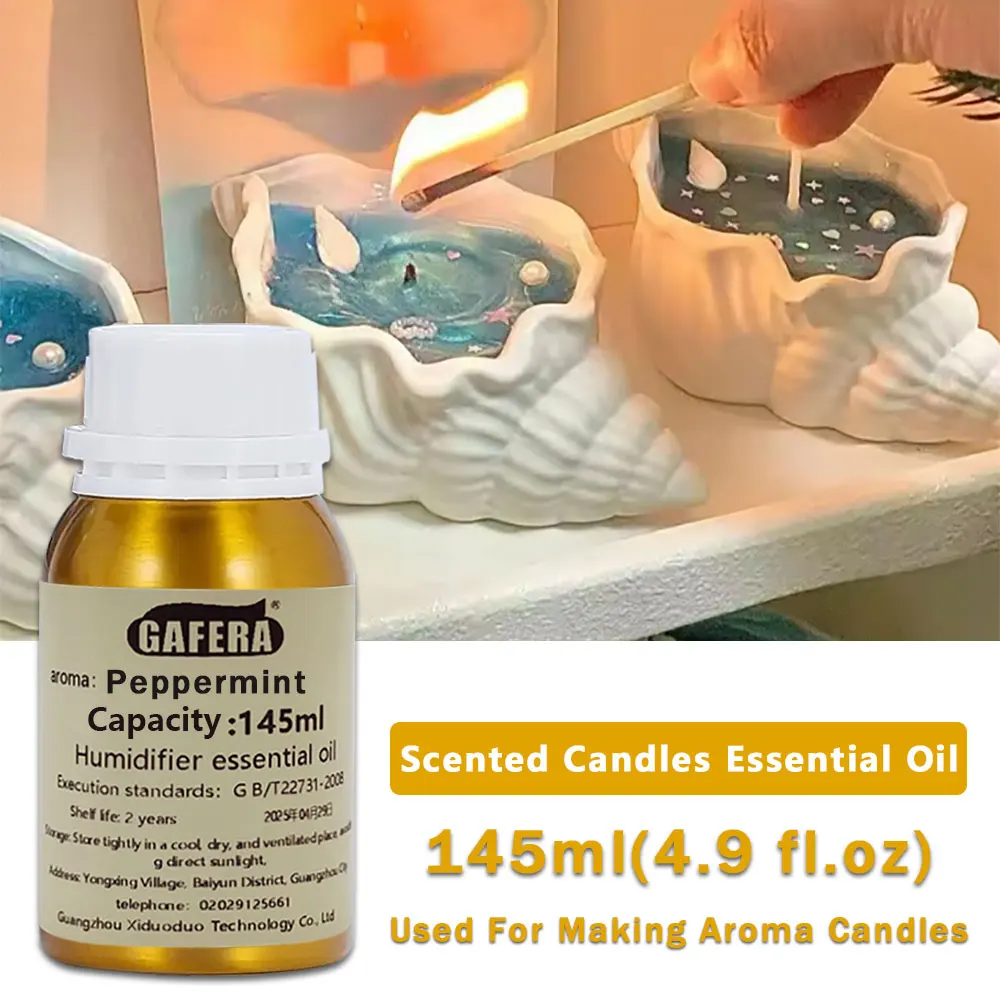GAFERA 145ml (4.9 fl.oz) Aceite Esencial Black Opium Ice Age - Para Hacer Velas de Aromaterapia, Jabones Artesanales y Humidificadores