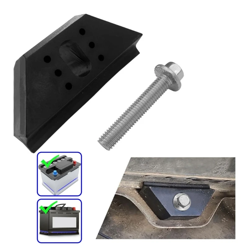 H3CE Base Clamp Battery Hold Down Bracket with Stainless Bolt Easy Installation Car Battery Hold Down 14005061