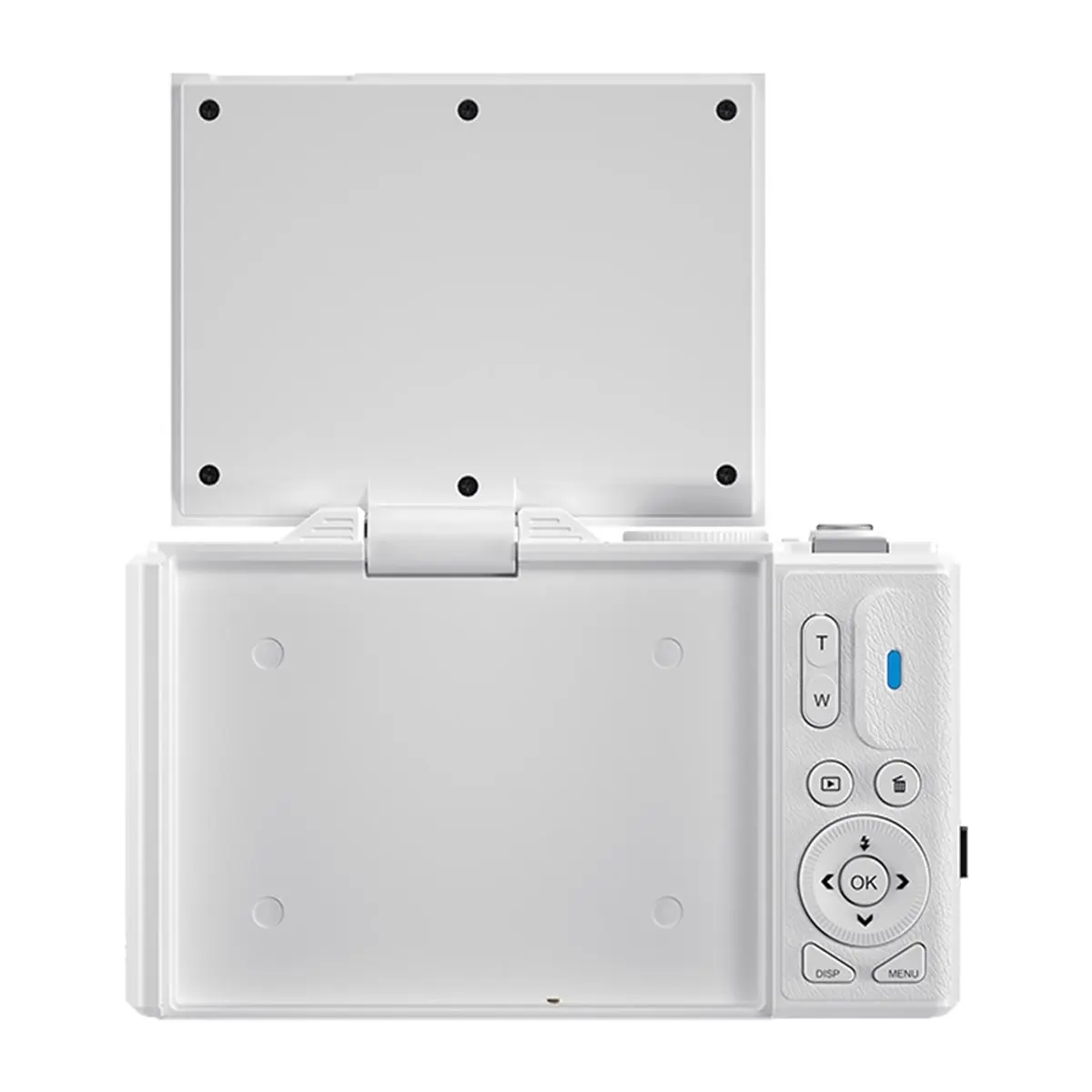 

“QUALITY EXCELLE“4K Digital Camera, 3 Inch Flip Screen 64MP UHD 18X Zoom Autofocus Retro Compact Camera, Portable Camera White