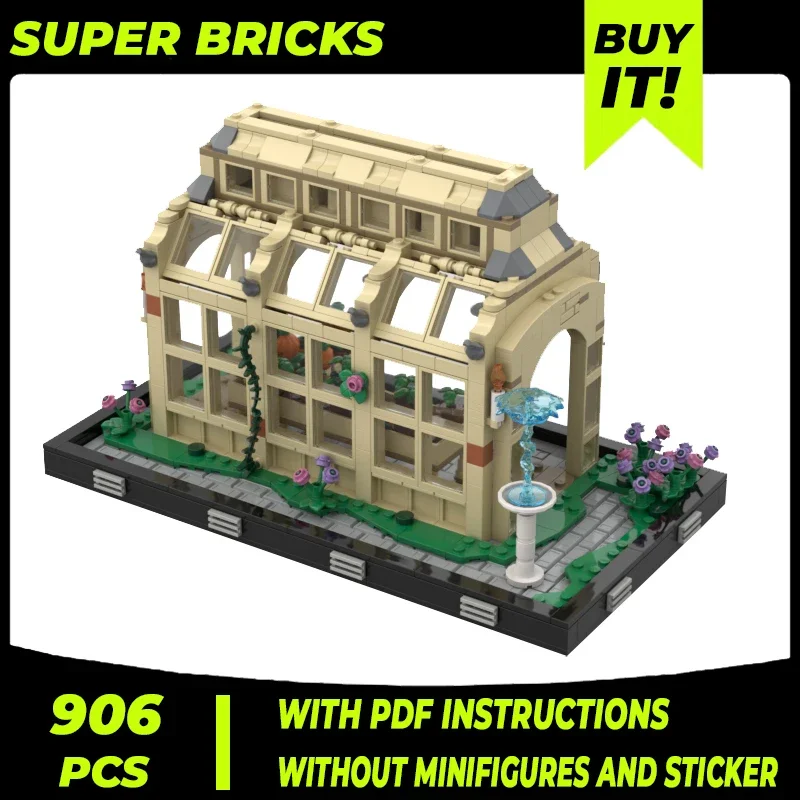 

Modern Buildings Model Moc Building Bricks Greenhouse Diorama Technology Modular Blocks Gifts Christmas Toys DIY Sets Assembly