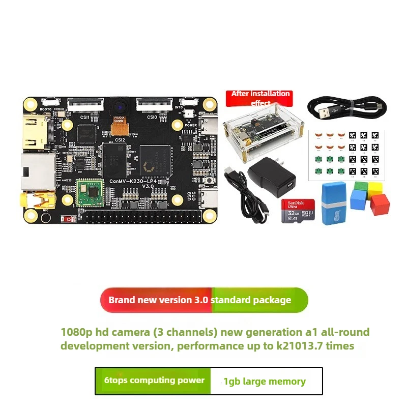 NONE CanMV K230 Entwicklungsboard, visuelles Erkennungsmodul, Kamera AI Rapid Development Board Künstliche Intelligenz 5