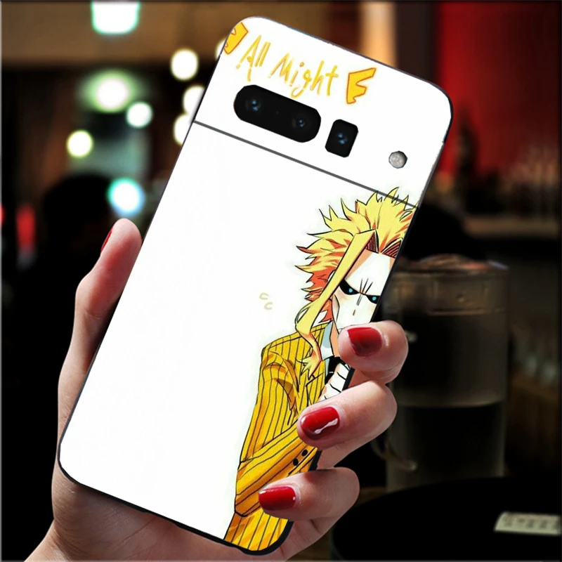 حافظة لهاتف جوجل بيكسل 10 برو XL 9 Pro XL 8 7 6 Pro 9A 8A 7A 6A بكسل 8 7 6 5 أنيمي بطلي الأكاديمية deku bakugou Boku