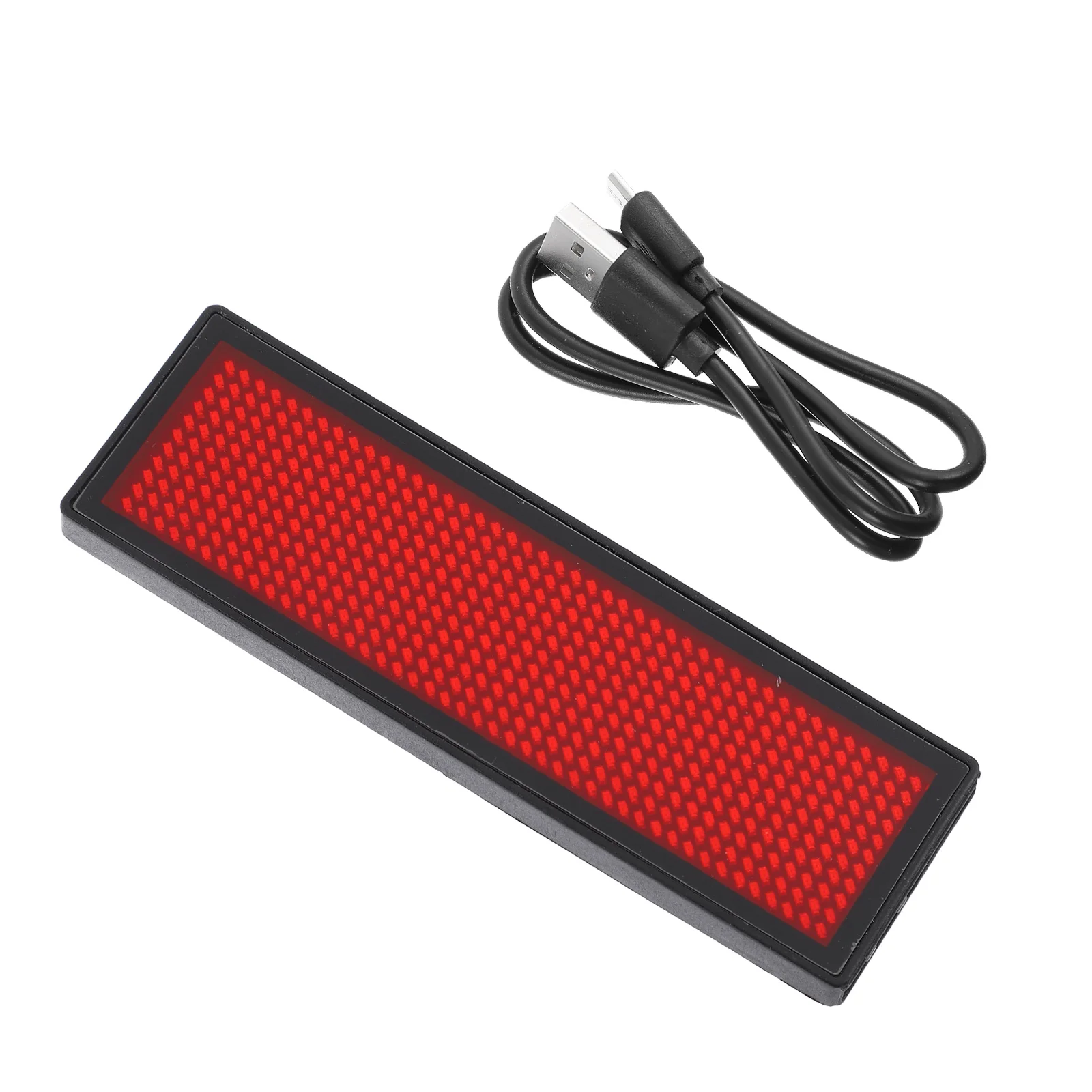 Mini LED Electronic Screen Labels, Recarregável Name Badge, Quadro de Mensagens, Scrolling Tag Sign, Texto HD, Exibição Padrão de Dígitos