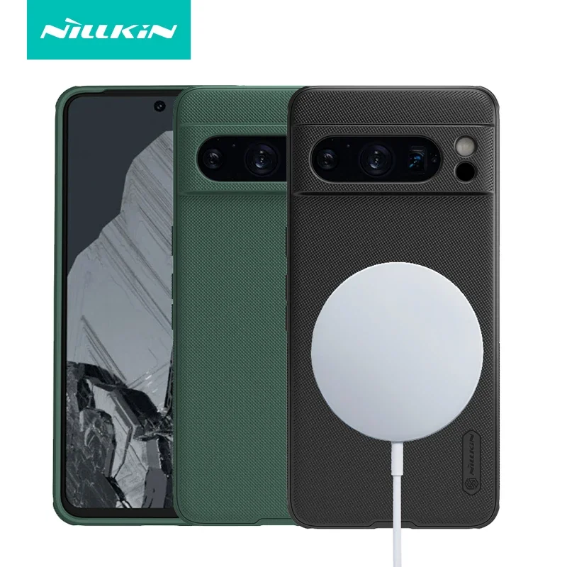 

For Google Pixel 8 Pro Case Nillkin Super Frosted Shield Pro Magnetic Hard PC + TPU Matte Back Cover for Google Pixel 8 чехол