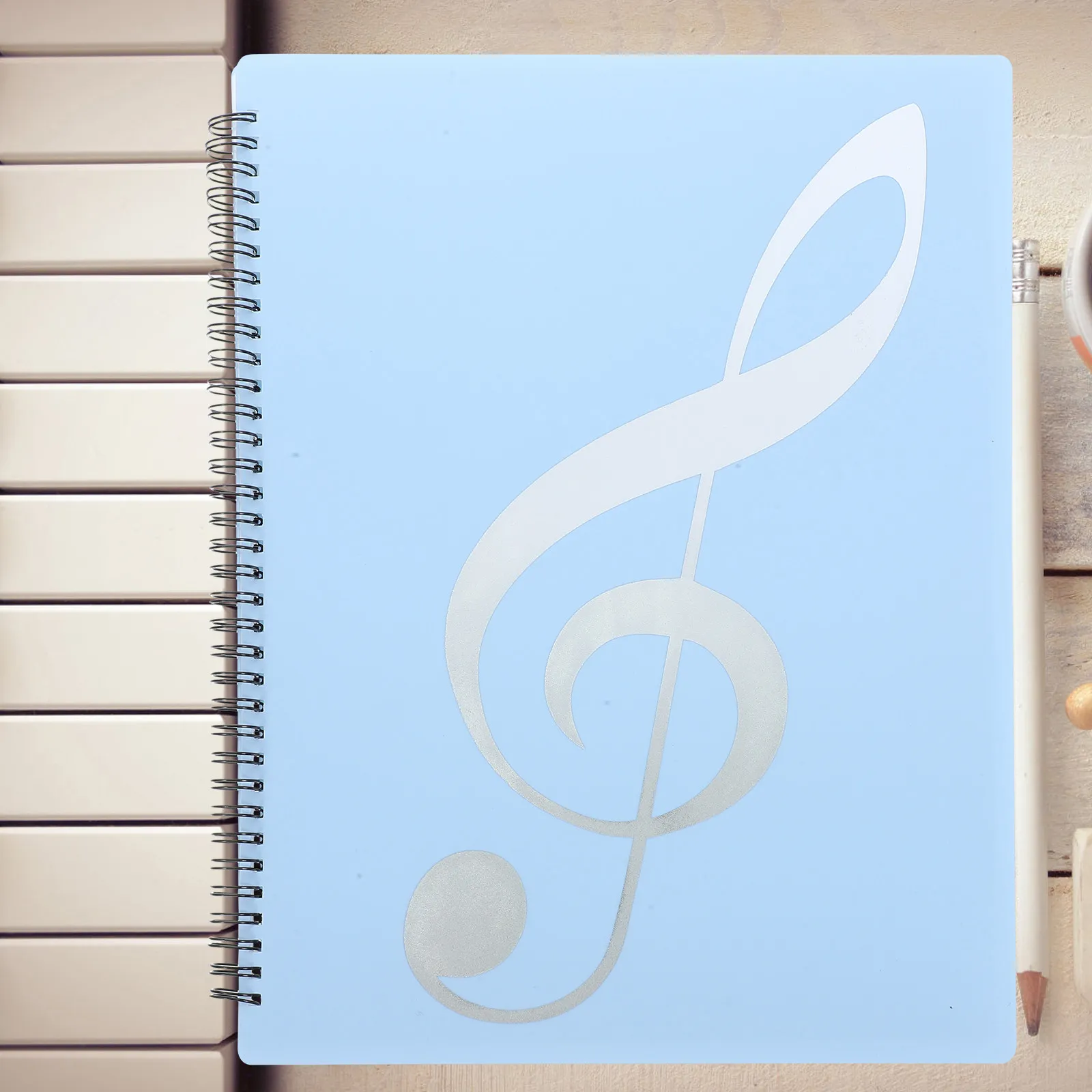 Music Folder A4 Size Large Capacity Sheet Music Binder Document Organizer File Folder Lightweight Multi Function for Concert