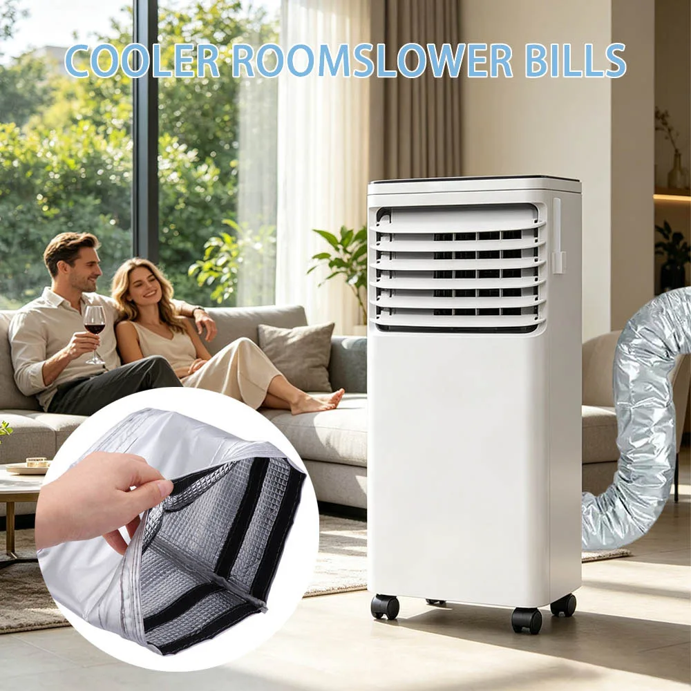 Portable Portable Air Conditioner Hose Cover Heat-Resistant Dust Cover Heat-Resistant Hose Sleeve Insulating Wrap Design