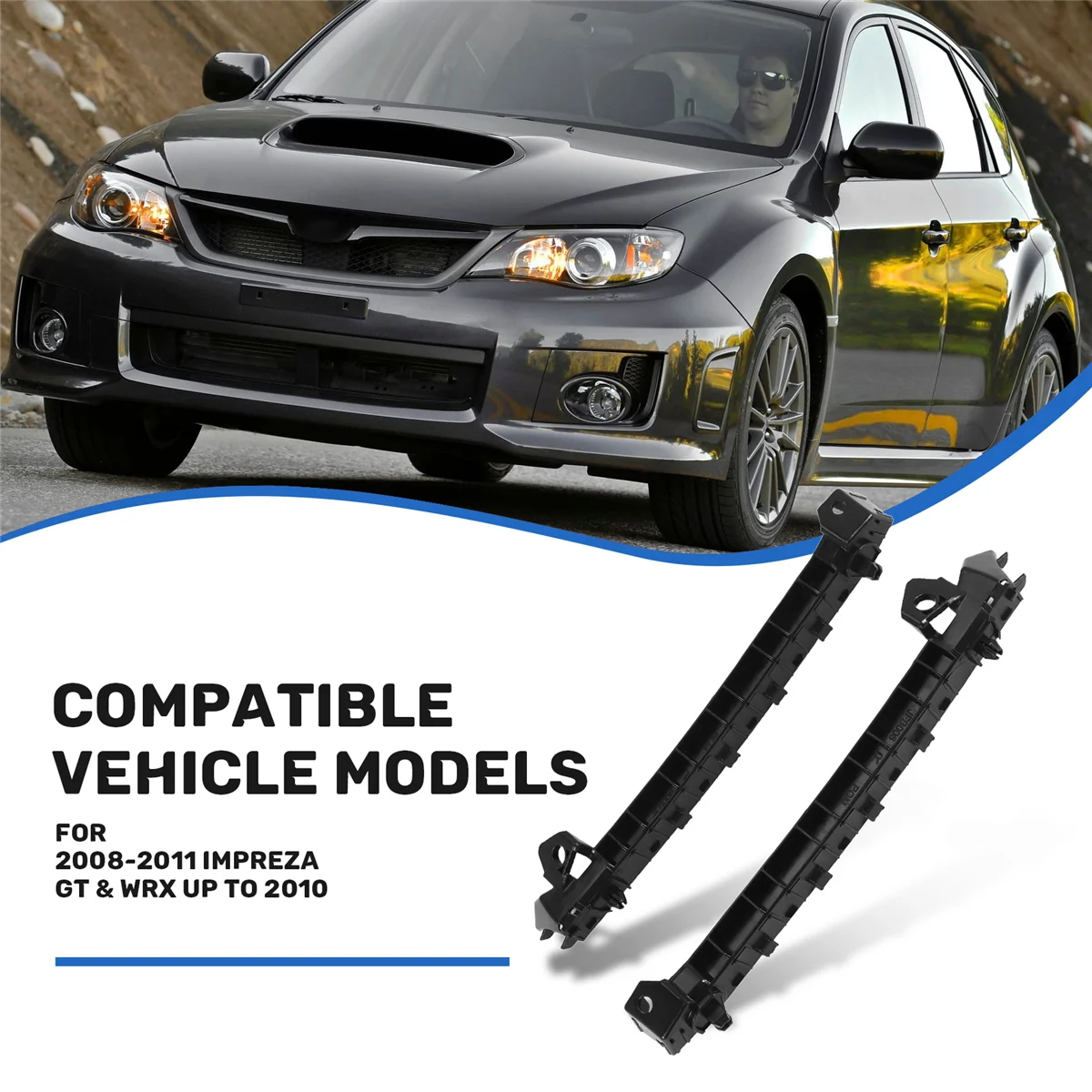 A61E-1 زوج الجبهة اليسرى اليمنى الوفير قوس حامل جبل لسوبارو امبريزا 2008-2011 GT & WRX 57707FG002 57707FG012 #6