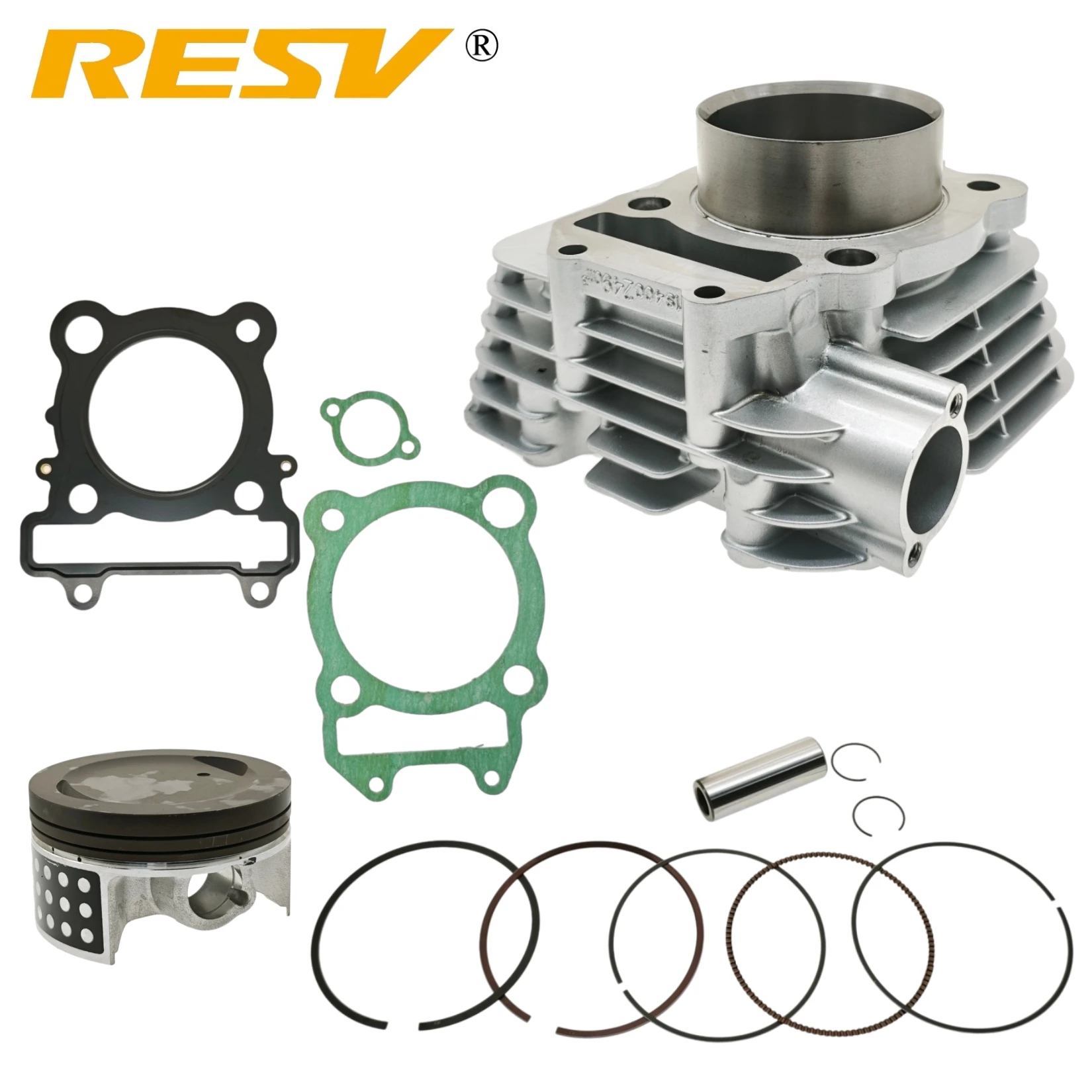 RESV for Yamaha XT250 XT 250 YS250 YS 250 2016 YBR250 YBR 250cc 74MM Large Bore Cylinder Piston Top Part Gasket Kit