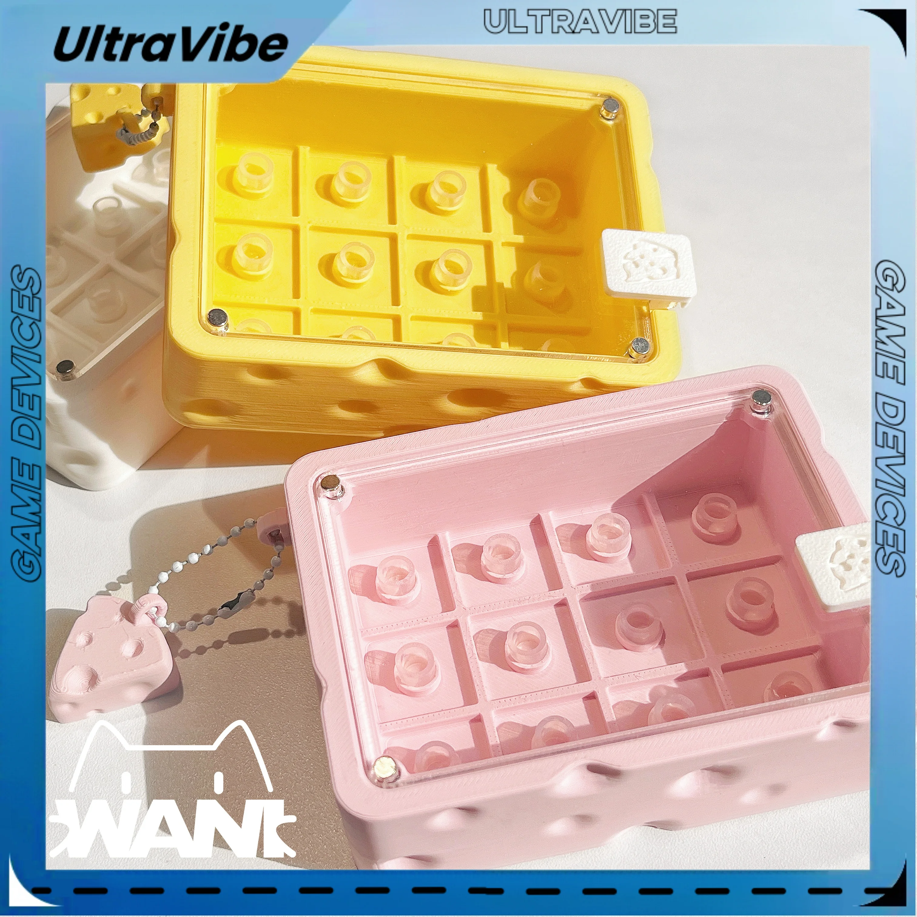 

Cheese Cute Keycap Storage Box Customization Deepening 25mm Collection Dustproof Acrylic Keycap Display Rack Large Capacity