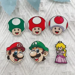 10pcs Cartoon Animal Acrylic Kawaii DIY Decorative Accessories Earrings Keychains Necklaces Small Jewelry Pendant Jewelry Charm