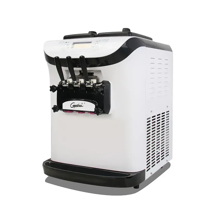 Small Mini Ice Cream Maker Table Top Home Commercial Soft Serve Ice Cream Machine