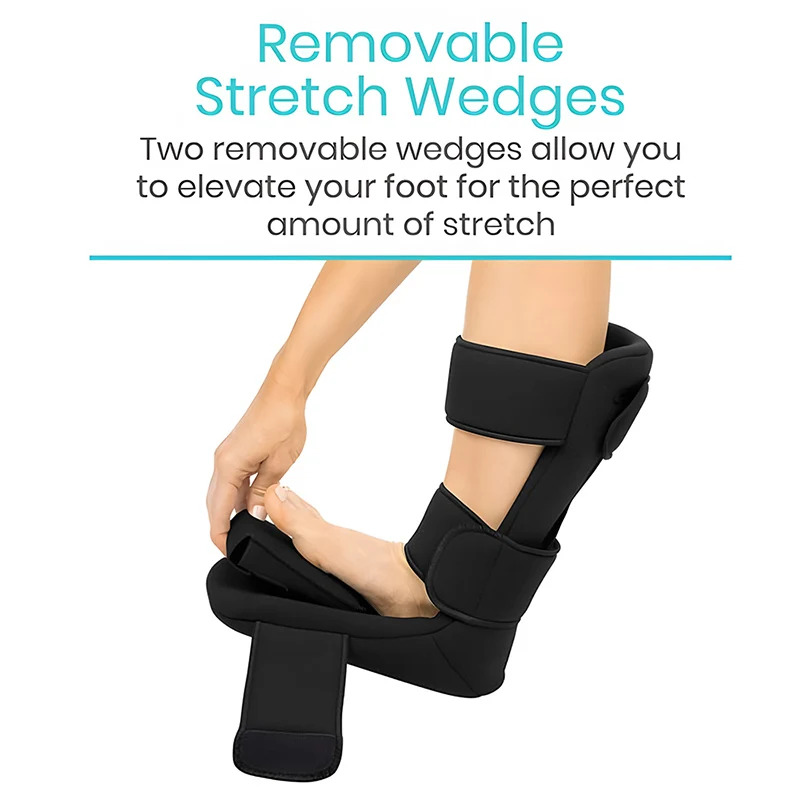 Plantar Fasciitis Night Splint Orthopedic Sleeping Immobilizer Stretch Boot 90 Degree Foot Drop Brace for Achilles Tendinitis