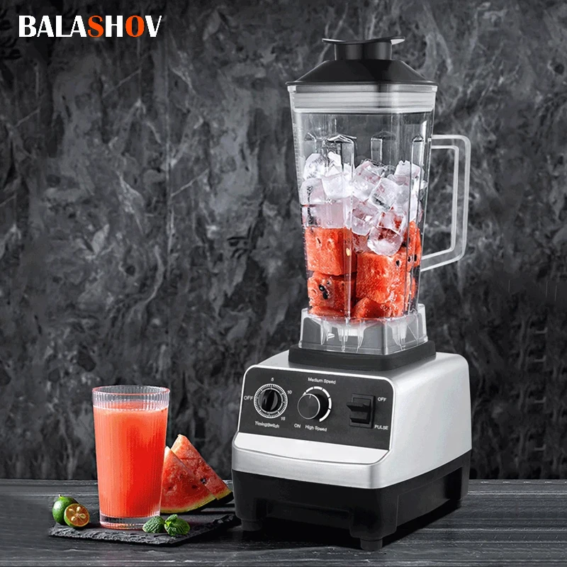 2000W stacjonarny Blender wytrzymały komercyjny mikser do Smoothies do kuchni profesjonalny robot kuchenny o dużej mocy