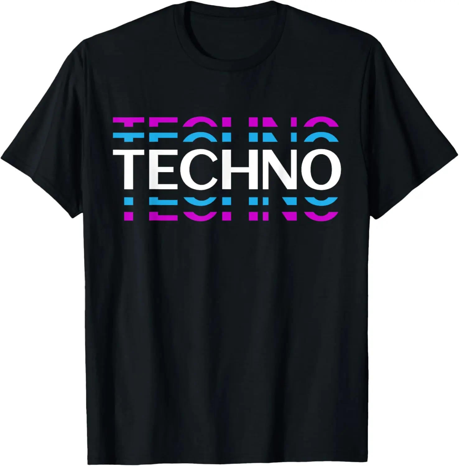 Techno Electronic Music Rave Festival Raver T-Shirt Streetwear Custom Printed Graphic T Shirts Mens Clothing Camisas Streetwear