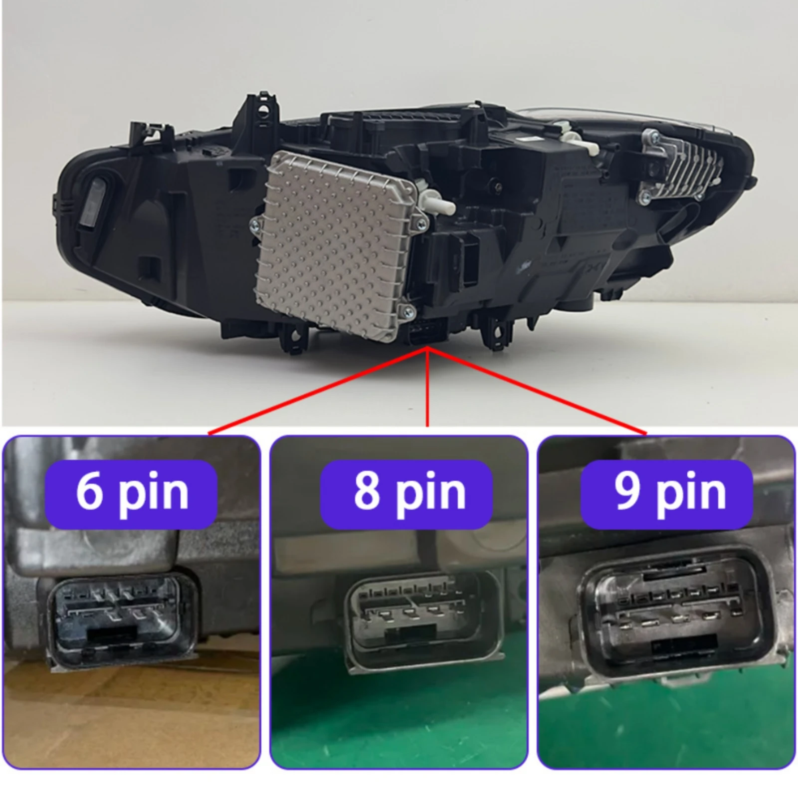 Headlamp with Daytime Running Light twoBeam Headlight Assembly Plug-and-Play-and-Play Long-Lasting for Car Enthusiasts