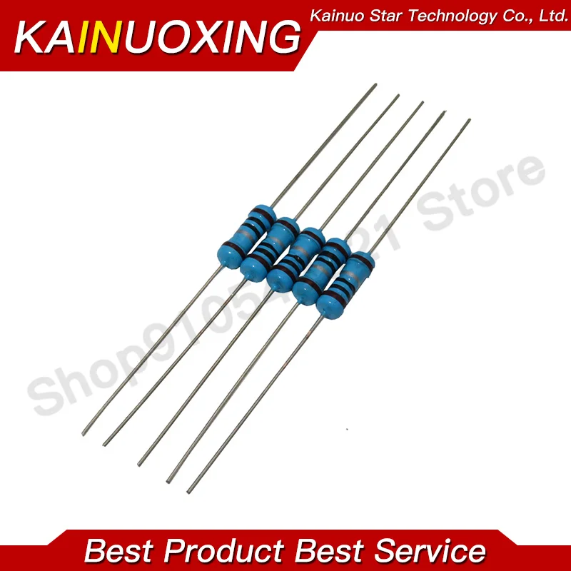300PCS 30 Values Each 10PCS 1/2W 1% High Precision Metal Film Resistor Assorted Kit 0.1Ohm~750Ohm DIY Electronic Components Set
