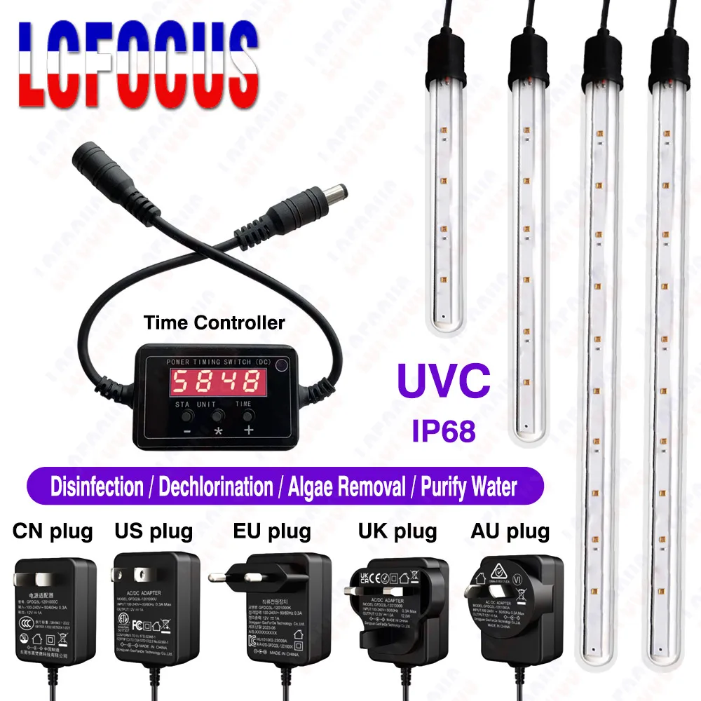 UVC LED lampa UV T6 4W 6W 8W 10W 270nm 280nm 110V 220V IP67 wodoodporna lampa sterylizacyjna do użytku powietrze woda oczyszczanie sterylizacja dezynfekcja