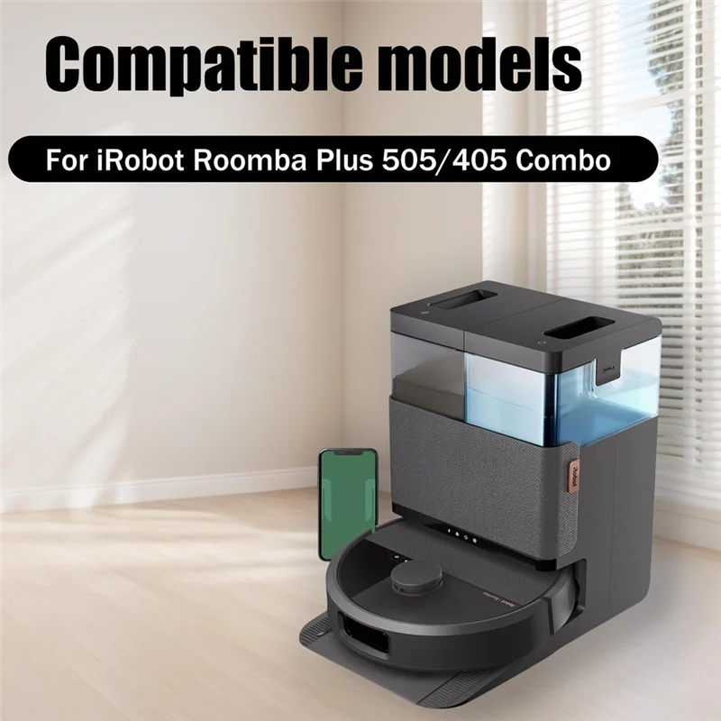 AC39-Per Irobot Roomba Plus 505 Combo/405 Combo Sacchetto per la polvere di ricambio Mop Pad-Kit di accessori per aspirapolvere, Sacchetto per aspirapolvere incluso