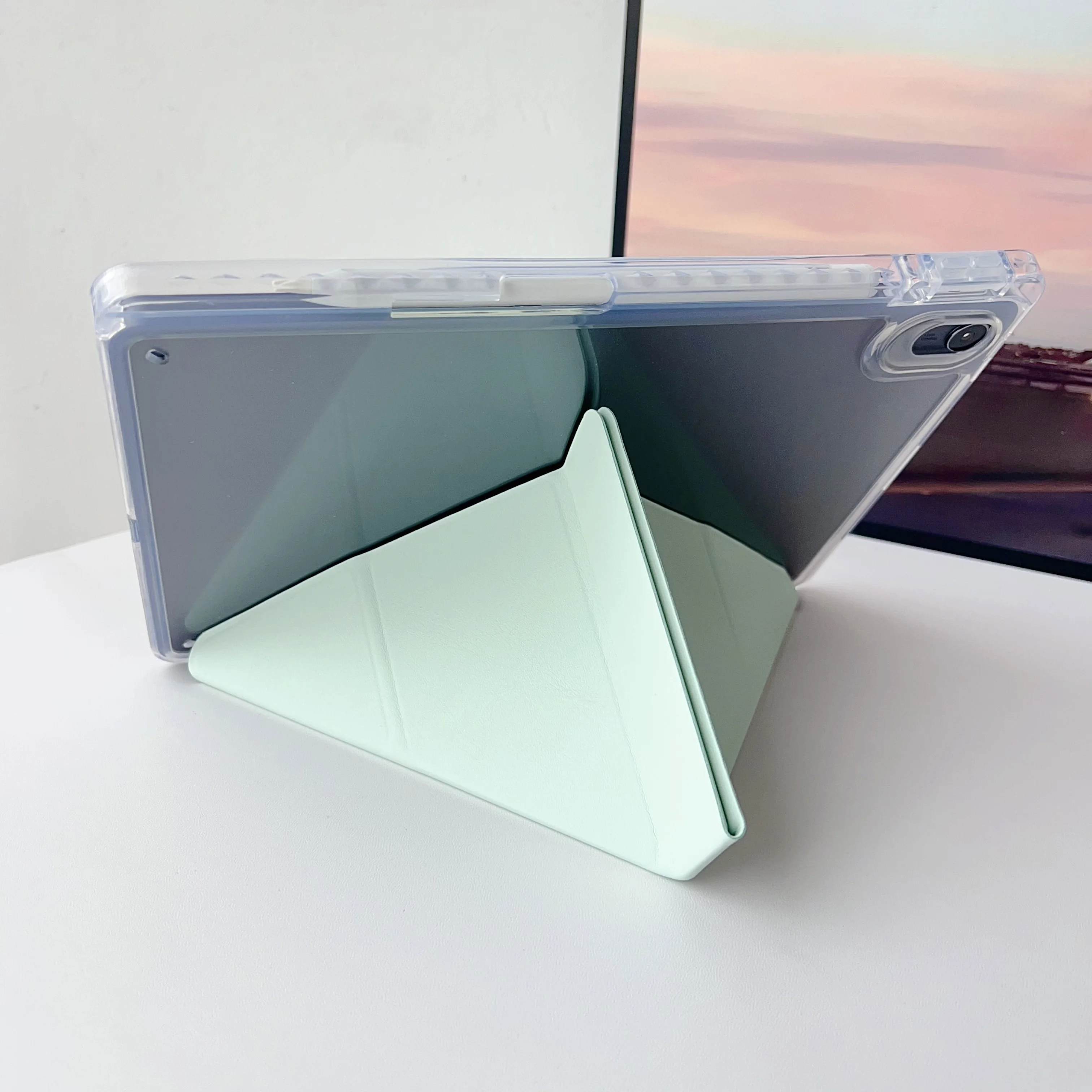 

Case for Huawei Matepad SE 11 inch 11.5 11.5S Acrylic + PU Tri-Fold Stand Tablet Cover for Honor Pad X8a 11" with Pen Slot