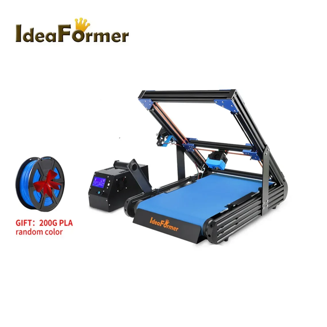 3D Printer IdeaFormer IR3 V1 Conveyor Belt 250*250mm Infinite Z Print Size High Precision Extruder 3d machine Filament Detector