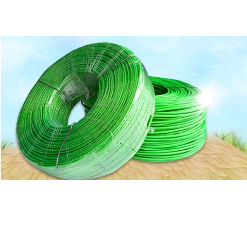 

1.5MM-10MM, Green transparent galvanized steel wire rope PVC plastic coated greenhouse grape trellis passion fruit clothesline