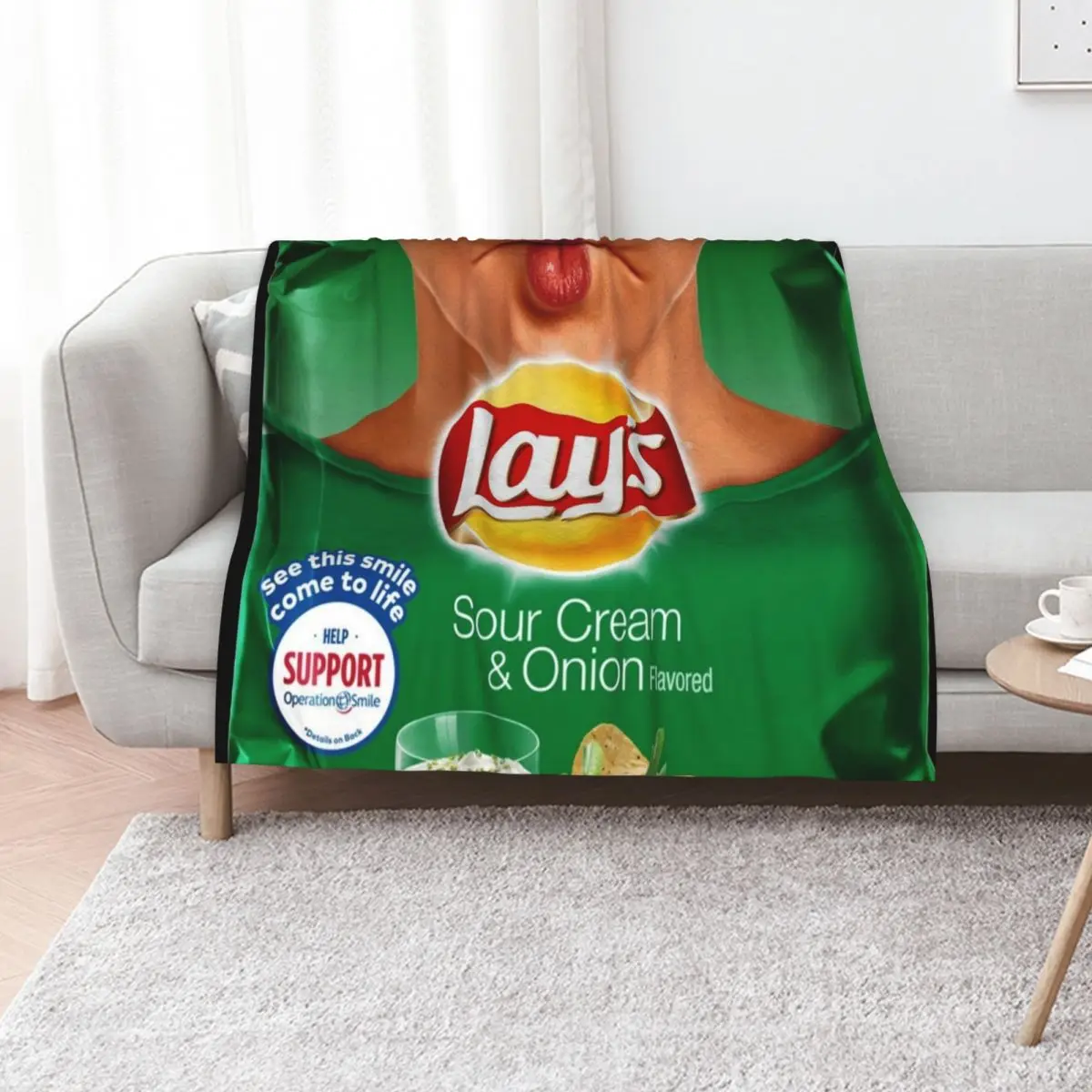 Potato Chips Throw Blanket Luxury Thicken for sofa Winter beds for winter Luxury St anime Blankets