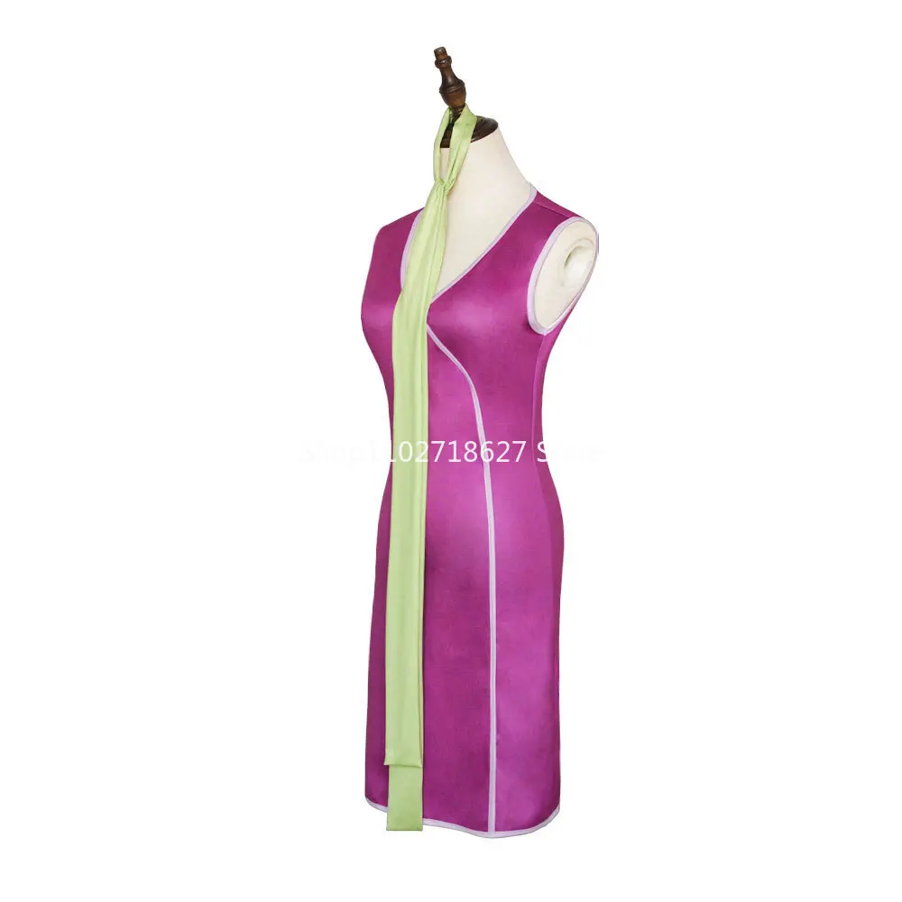 Anime Velma Daphne Purple Cosplay Costume Movie Character Blue Dress Halloween Costume for Women Girls Cosplay Costume
