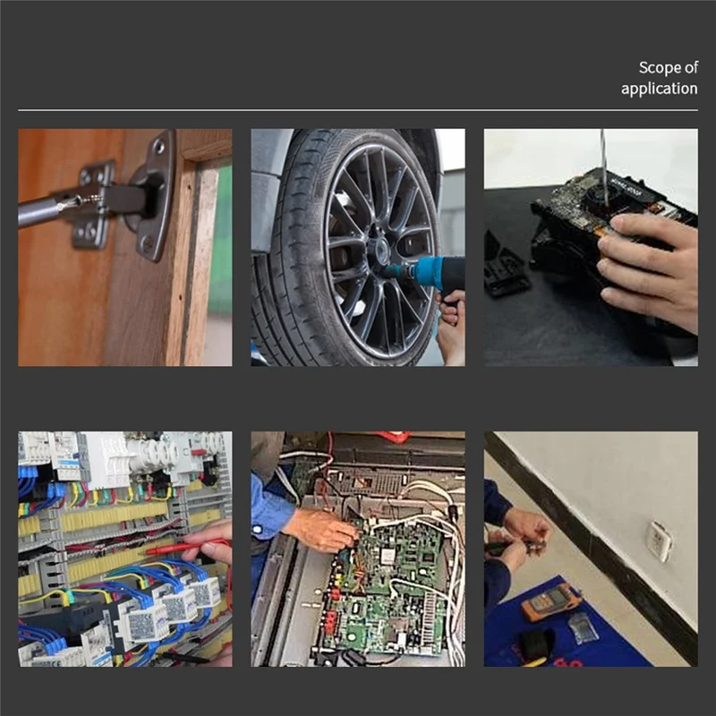 Set di punte per cacciavite magnetico, punte magnetiche da 18 pezzi, punta per cacciavite in acciaio per trapano a percussione con cacciavite elettrico