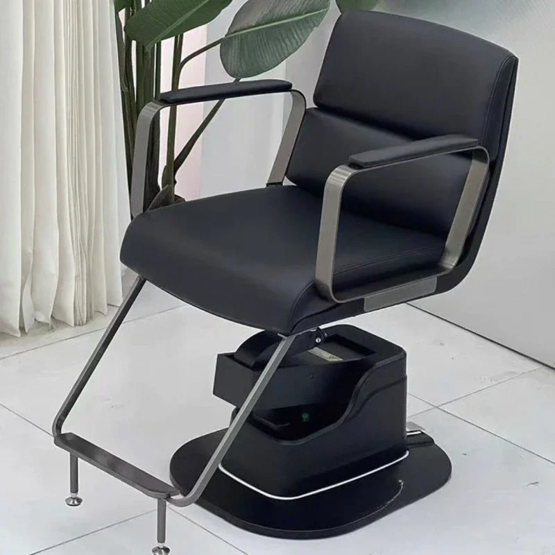 Swivel Elegant Barber Chair Cushioned Practical Salon Chair Hairdressing Large Capacity Fauteuil Coiffure Barbershop Furniture