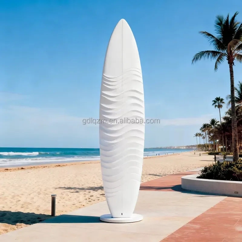 Surfboard UV-Resistant Stainless Steel IP65 LED Coastal Outdoor Decor All-Weather Durability