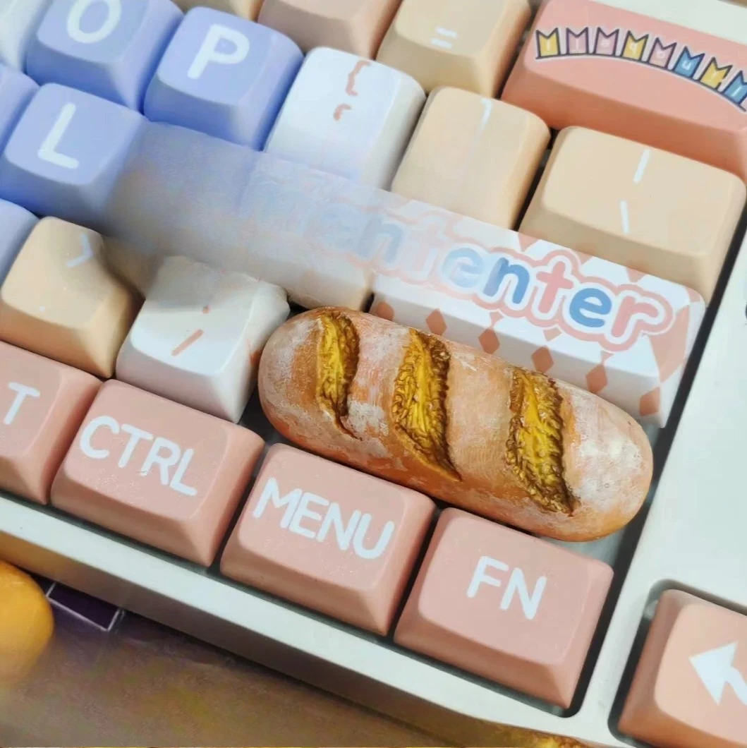 baguette-keycaps-gourmet-space-creative-three-dimensional-custom-mechanical-keyboards