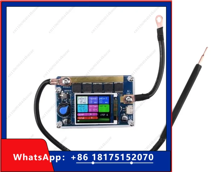 HLH XQ01 Mini Spot Welder Control Board Portable Digital Display Spot Welding Machine 7-14V Battery DIY 18650 Battery Pack Engli