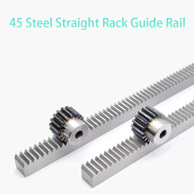 1pc Length 500mm 1M 1.5M 2M Gear Rack 1 1.5 2 Module Straight Teeth Drive Rack 10x10 10x12 12x12 15x15 15x20 20x20 45