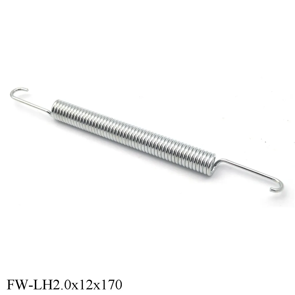 2PCS Wire 2mm Length 170mm Brake Tension Spring Vehicle Accessory Spring
