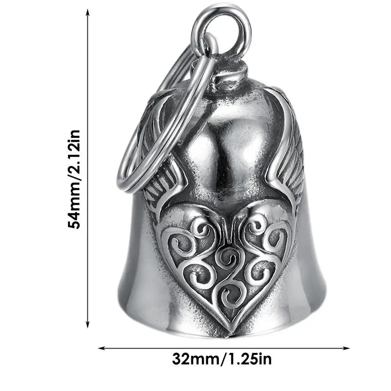Riding Bell Angel Guardians Biker Riding Bell Portable Motorcycle Accessories For Biker Riders Motorcycle Bicycle Valentine Gift