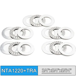 NTA1220 + TRA Inch Thrust Needle Roller Bearing With Two TRA1220 Washers 19.05*31.75*1.9837 mm ( 5 PCS ) TC1220 Bearings