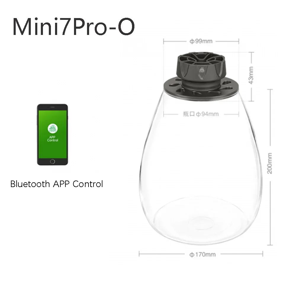 

Mini 7 Pro-O CREE COB 7W Bluetooth LED Aquarium Light Nano Tank Plant Grow Light High PAR Freshwater Aquascape Lamp Tr