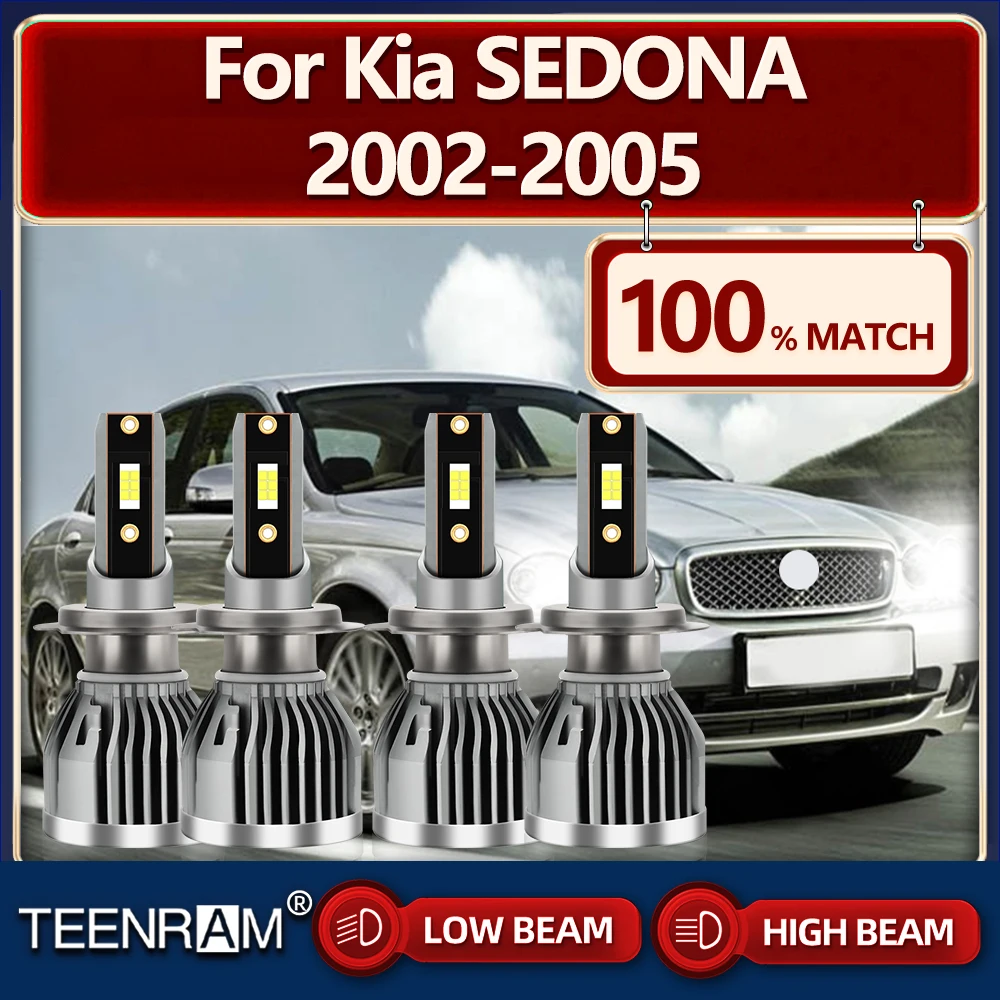 

40000LM LED Canbus Car Headlight Bulbs 240W Super Bright Auto Headlamps 12V 6000K White For Kia SEDONA 2002 2003 2004 2005