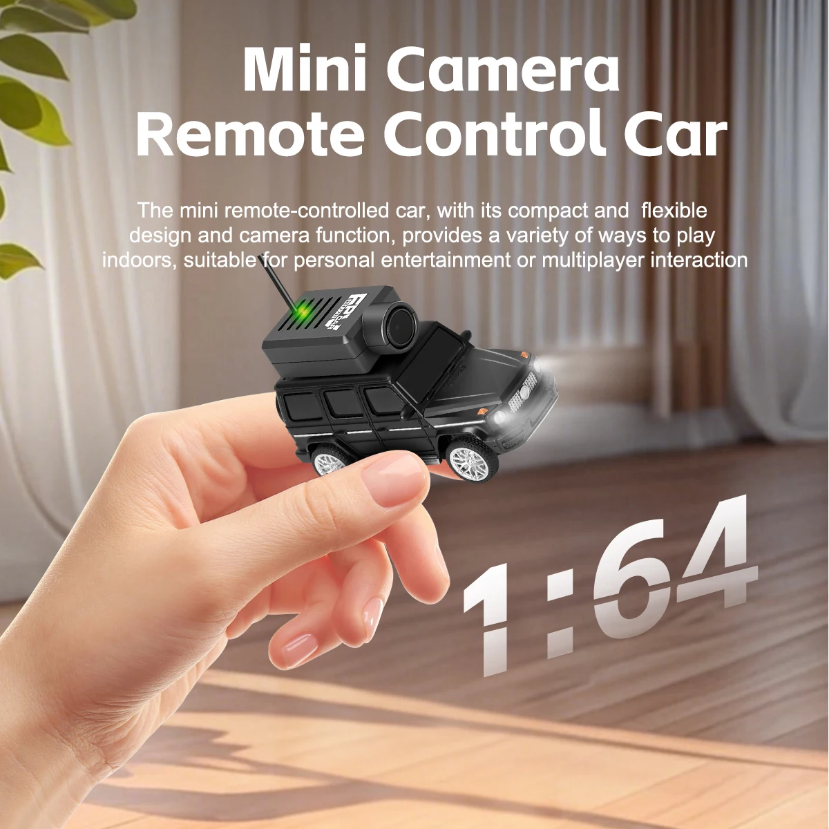 6406 Remote Control Car FPV Shooting WiFi Image Transmission Scale RC Remote Control Car 1:64 Mini Toy Car Model