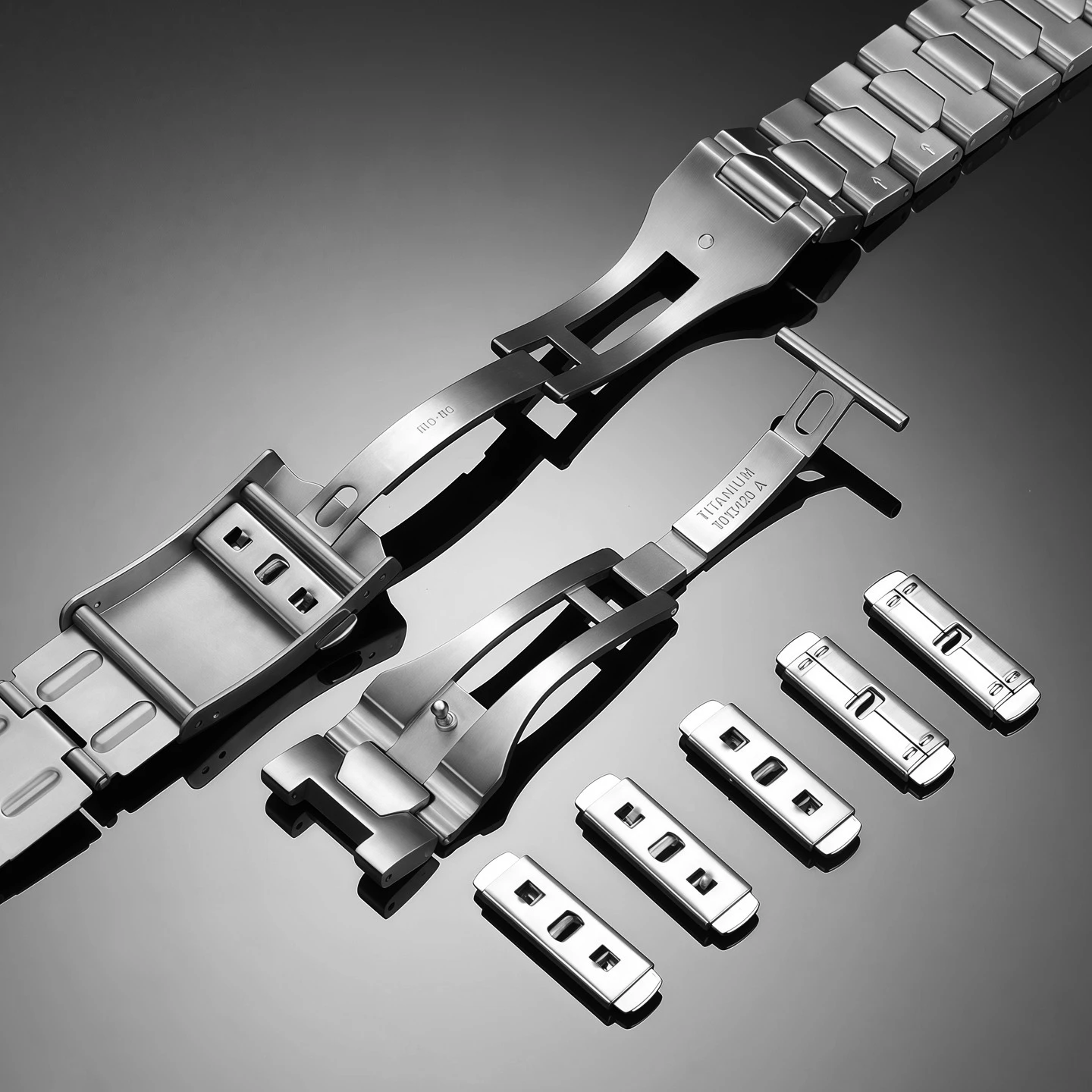 For Tissot T013.420 series titanium alloy watch section/buckle frame/head grain/extension piece/double press switch accessories
