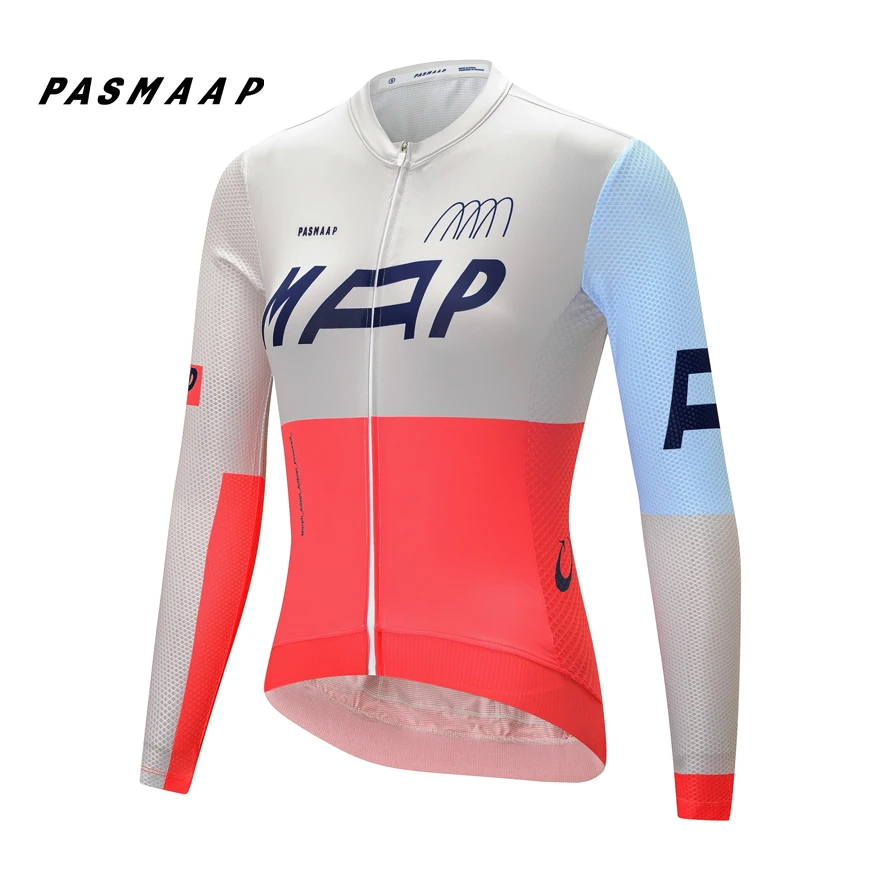 2024 PASMAAP maglia da Ciclismo manica lunga Pro Team Jersey MTB abbigliamento da bici da strada Maillot Ciclismo Hombre camicie da bicicletta