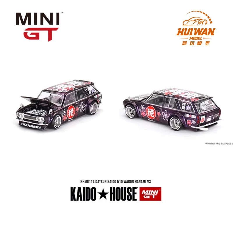 

Kaido House & MINIGT KHMG114 1:64 Datsun 510 Crock модель автомобиля