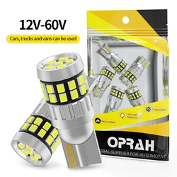 Oprah 2pcs LED T10 W5W 12V 24V Car Truck Lights Interior Bulb Canbus 2016 30SMD Dome Map Reading Signal Lamps Side Parking Diode