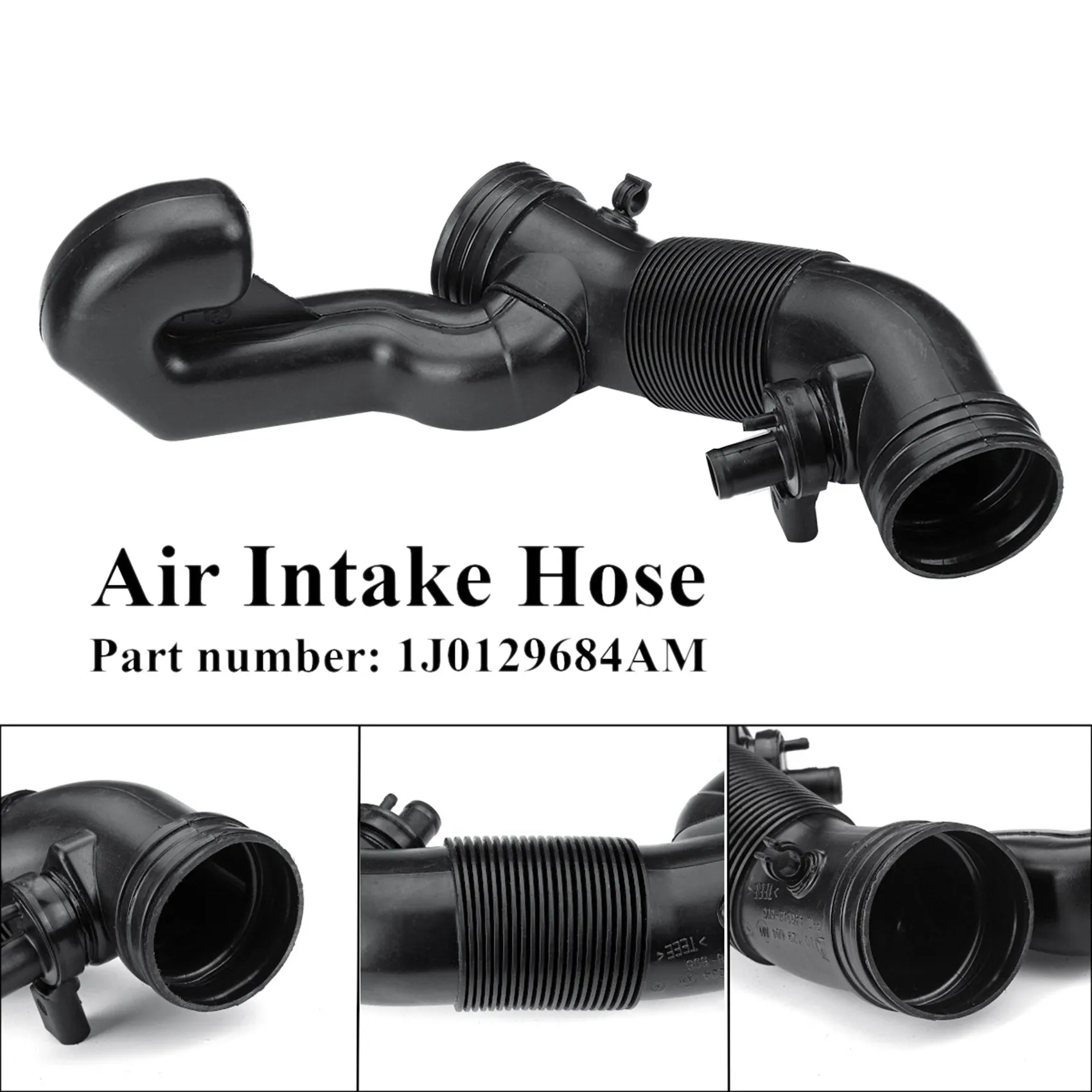 2X Car Universal Air Intake Hose Pipe Tube 1J0129684AM 1J0 129684AM 1J0 129684 AM