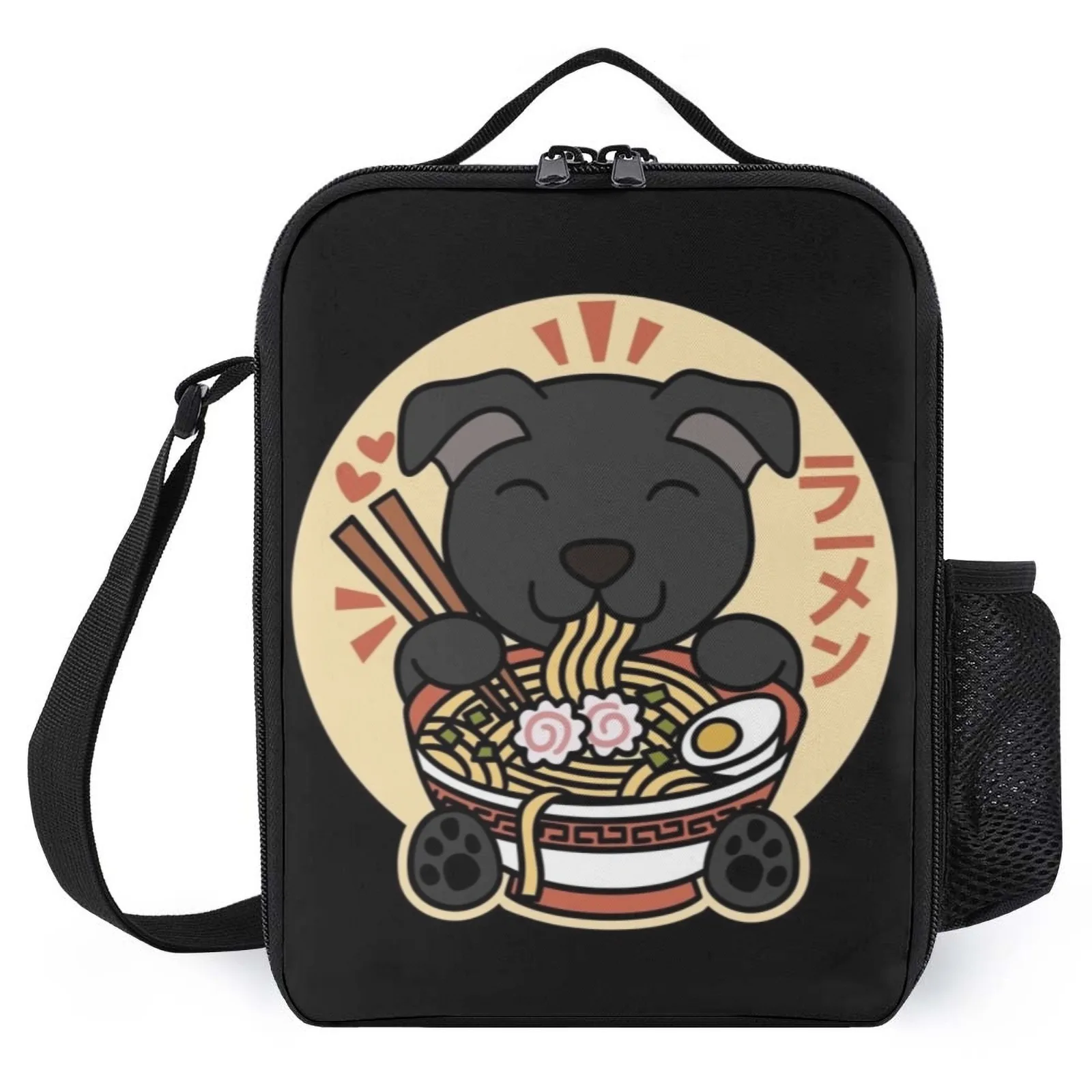 

Staffy Dog Ramen Bolsas Printed Custom Professions Lunch Box Thermal Lunch Box Insulation Lunch Box Bag