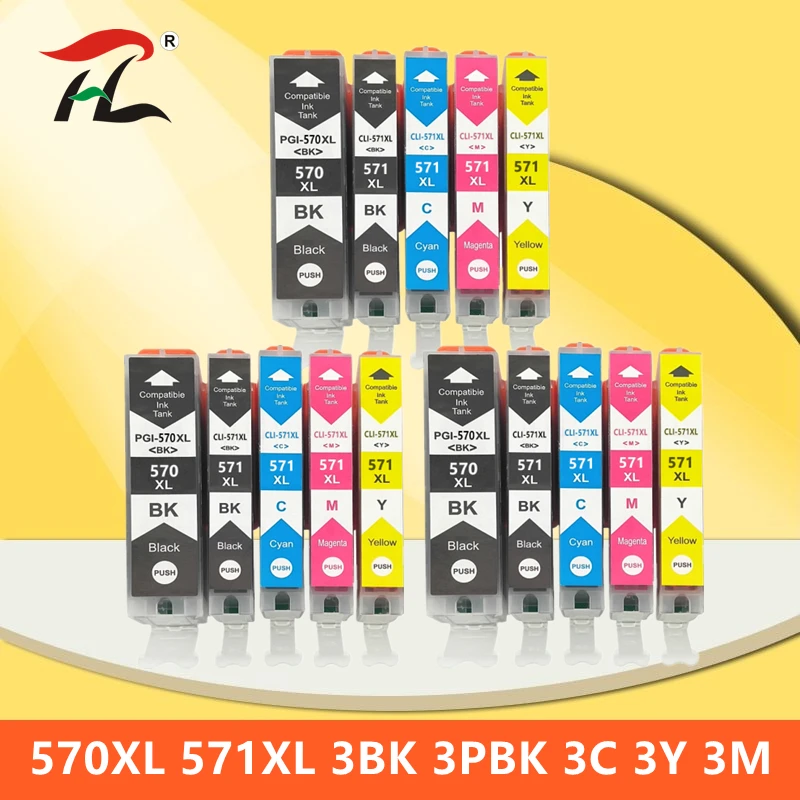 570XL 571XL PGI570 CLI571 PGI-570 CLI-571 compatible ink cartridge For Canon PIXMA MG5750 MG5751 MG5752 MG5753 MG6850 MG6851