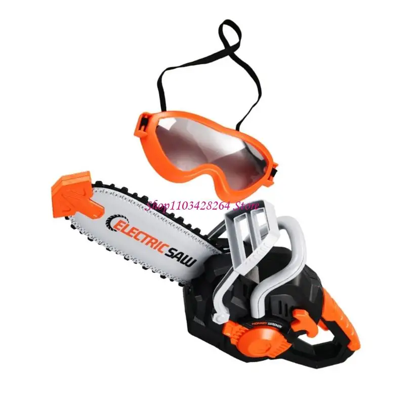 Interactive Boys Pretend Repair Set Including Chainsaw and Safety Glasses for Family Bonding and Creative Expression