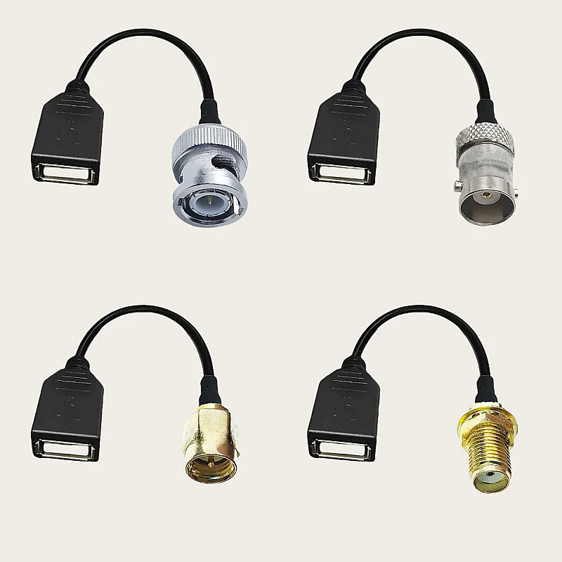SMA BNC Male Female to USB Female Computer Data Cable USB Female RG174 Connection Cable