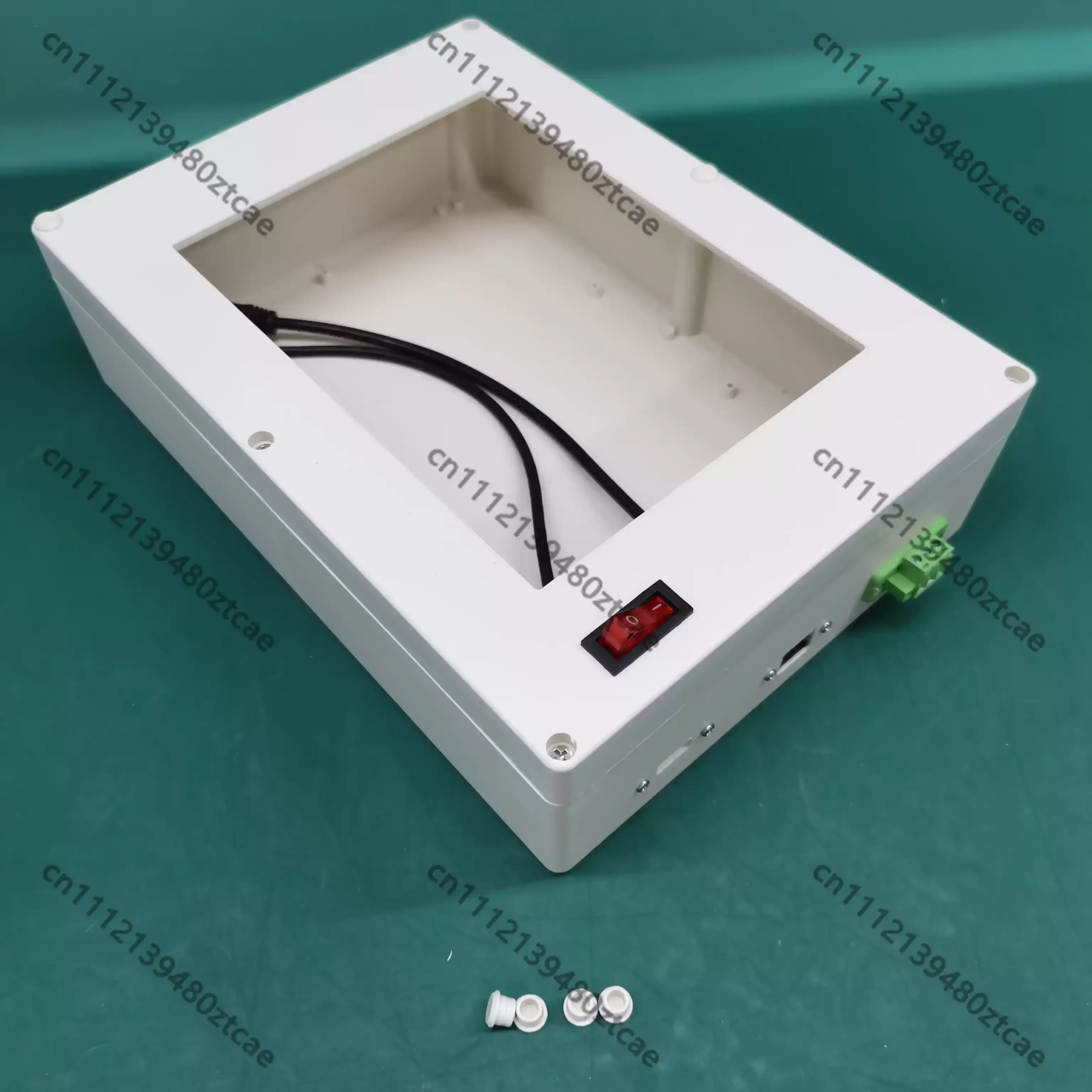 7 Inch HMI Touch Screen Mount Enclosure for PLC Training Bench with External Power Terminals Ethernet USB Ports