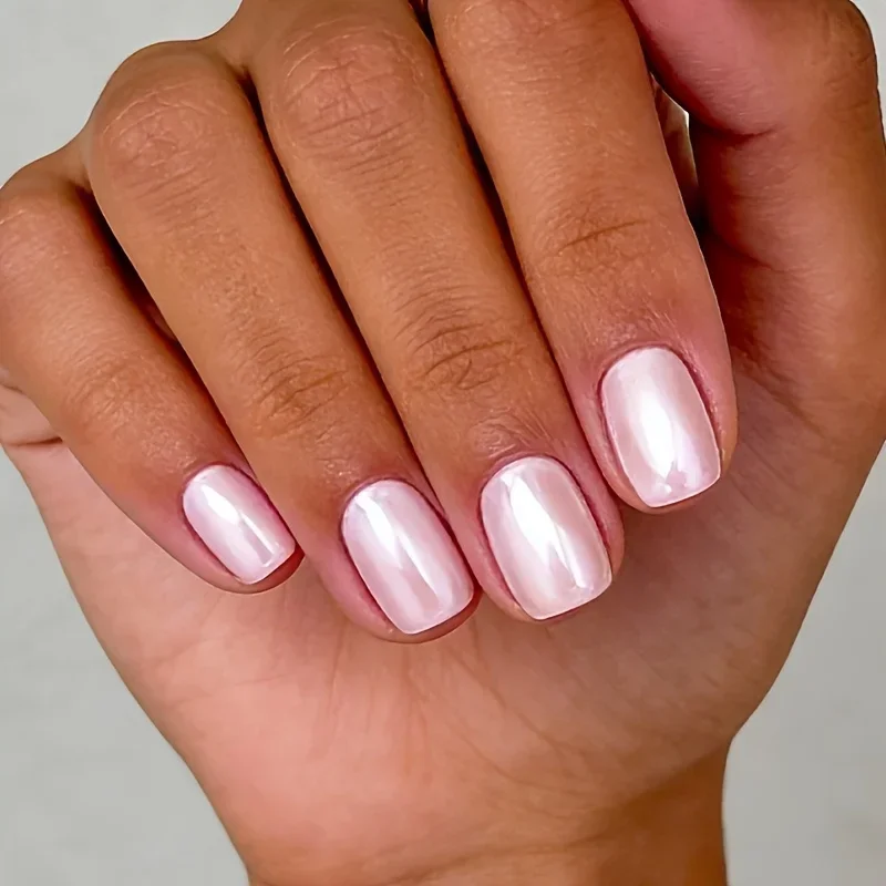 Pink Pearl Strengthening Nail Polish, Air-Dry, Pearlescent, Ideal for Parties & Dates, Essential for Nail Art & Care